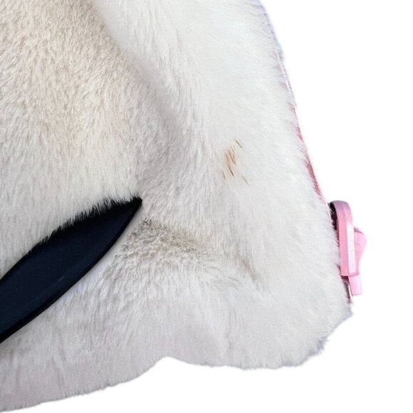 Girls S Epic Threads Reversible Metallic Gold Pink Faux Fur Vest Warm Layering - Picture 10 of 10